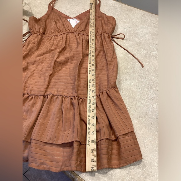 Perfectly Priscilla NWT Causing A Disturbance Rust color dress Medium women’s - Picture 8 of 8